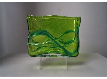 Hand Blown Art Glass Vase