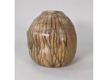 Beautiful Studio Art Pottery Vase With Drip Glaze