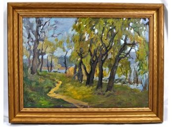 A. YARMAK ( Ukrainian) Soviet Social Realism Oil Painting