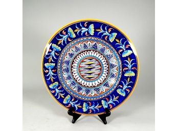 Vintage 'Dip A Mano' Majolica Plate - Italy