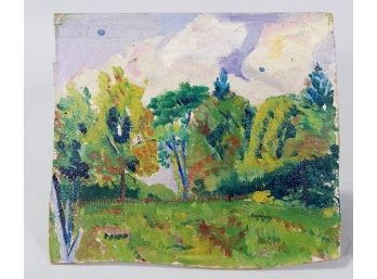 Marion Butler Ewald (1910 - 1944) Landscape Oil Painting