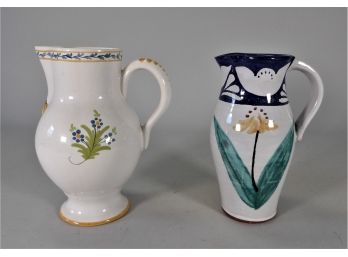 2 Pottery Pitchers