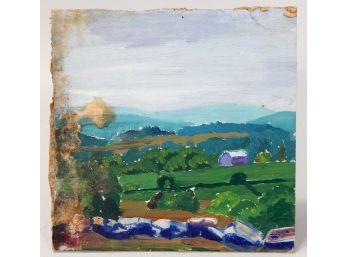 Marion Butler Ewald (1910 - 1944) Landscape Oil Painting