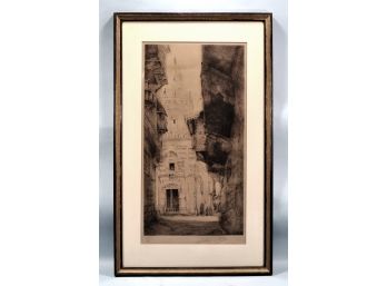 Julien Auguste PERREY (b.1871) Oriental City View - Pencil Signed