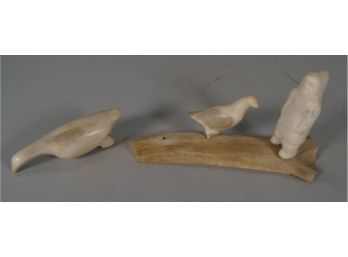 Inuit Walrus/whale Bone Figure