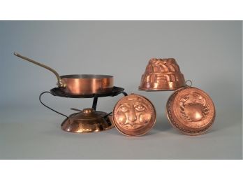 Mixed Lot Of Vintage Copper Items