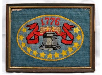 Vintage Embroidery 1776 Liberty Bell