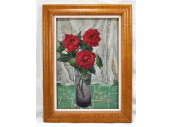 Boris SPORNIKOV (1930-2005) Ukrainian - Still Life Of Roses Oil Painting