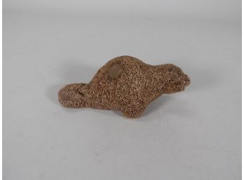 Inuit Whale Bone Carving Of A Seal