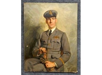 Harold Abbott GREEN (1883 - 1969) Portrait Of Military Officer With Wristwatch 1918