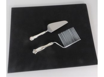 2 Sterling Silver Handle Cake Knives