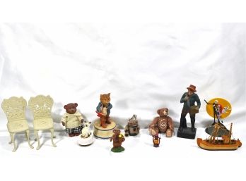 Lot Vintage Toy & Wind-up Musical Figures