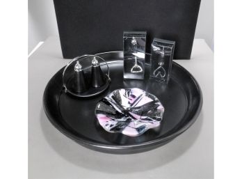 Assortment Of Barware & Serving Pieces