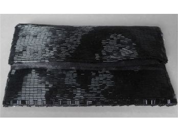 Sondra Roberts Black Folded Clutch