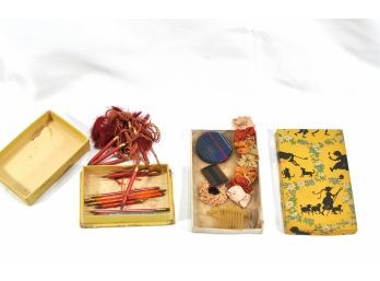 Vintage Doll Hair Comb & Pencil Sets