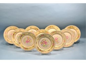 Vintage Set 10 Plates Fondeville Ambassador Ware Engalnd