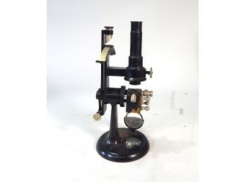 Vintage Bausch & Lomb Microscope With Wooden Box