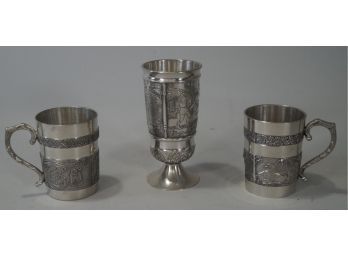 Mullingar Pewter Tankards And Mug
