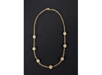 J. Crew Glitter Ball Necklace