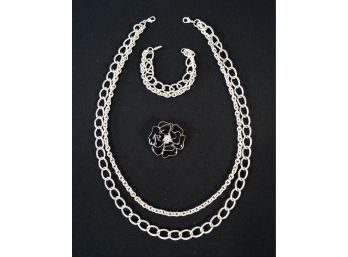 Neckace, Bracelet & Brooch