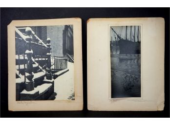 Original Vintage Susan SHERMAN Photographs ' Winter's Signature' & 'in Port'