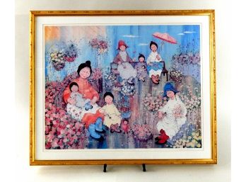 Mildred Barrett (20/21st Centuries) ' Day In The Park' Signed Lithograph