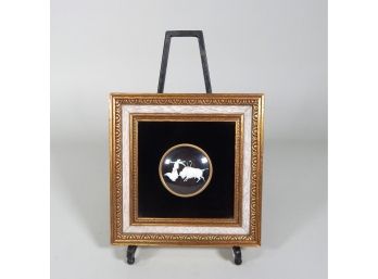 Vintage Corrida Spain Hand Carved Ivory Picture