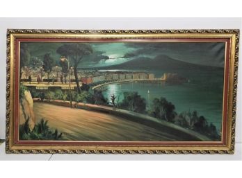 Painting Of Cityscape On The Water