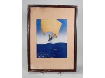 Vintage Framed Maxfield Parrish Print