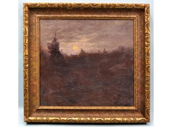 Hal Robinson (1867 - 1933) Nocturnal Landscape Oil Painting