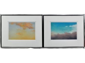 Pair Pastel Painting Of The Sky