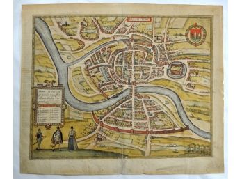 Original 1588 Braun & Hogenberg City View Of Bristol, England - BRIGHTSTOWE