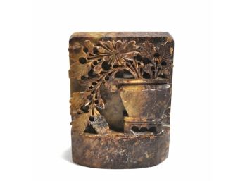 Vintage Carved Chinese Soap Stone Statue