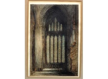 JAMES BREWER (1882-1938) ' Five Sister's Window' Large Color Etching By Alfred Bell