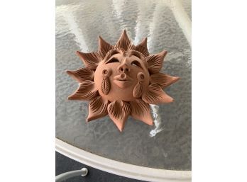 Small Ceramic Sun Wall Hanging