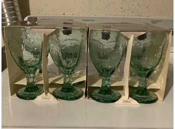 8 Vintage Libby Wine Glasses