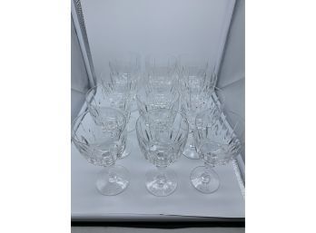 Vintage 12 Piece Setting Stuart Crystal 'hampshire' Wine Glasses