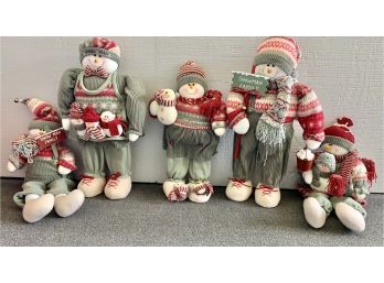 Adorable Snowman Family Of 5