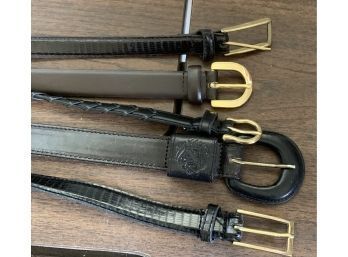 5 Black Ladies Belts (s-m)