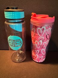 STARBUCK'S COLLECTOR INSULATED TRAVEL CUP AND WATER PURIFYING TRAVEL BOTTLE