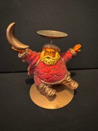 Vintage Santa Candle Holder