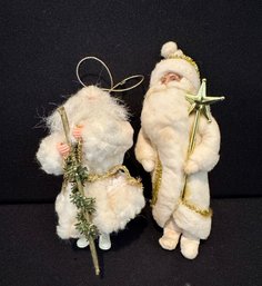 Two Nordic Santa Decorations