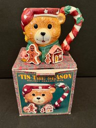 Christmas Teddy Bear Mug - Great For Hot Chocolate - In Original Box
