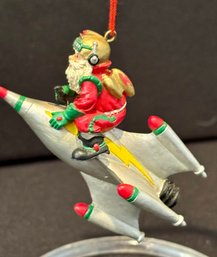 Santa On A Rocket Ship
