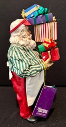 Detailed Santa With Presents Clothtique Decoration
