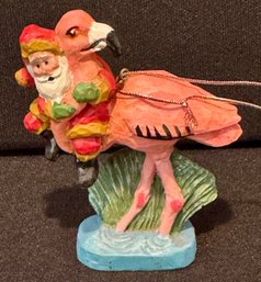 Pink Flamingo With Sant