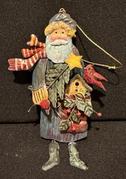 Metal Vintage Santa Decoration