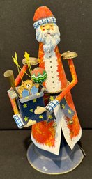 Antique Metal Santa Table Top Decoration