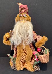 Great Old Fashioned Santa With Basket