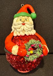 Sparkly Santa Ornament